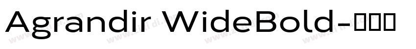 Agrandir WideBold字体转换